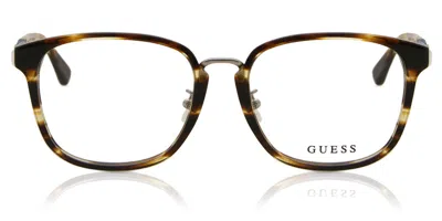 Guess Gu2636-d Asian Fit Men's Glasses, Tortoiseshell, Size 53 In Brown