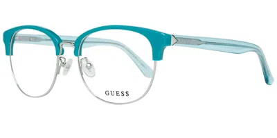 Guess Gu2637-d Asian Fit Women's Glasses, Blue, Size 54 In Purple