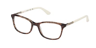 Guess Gu2658-n 048 Women's Glasses Tortoiseshell Size 50 - Free Lenses - Blue Light Block Available In Brown
