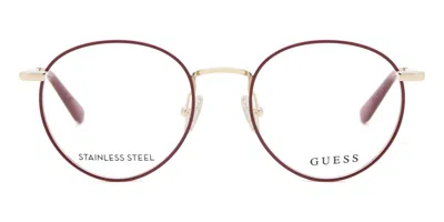 Guess Gu2725 Women's Glasses, Gold, Size 50 In Brown