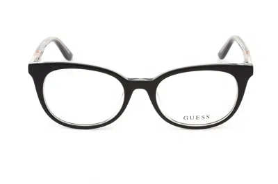 Guess Gu2732 Eyeglasses In Shiny Black / Clear Demo Lens