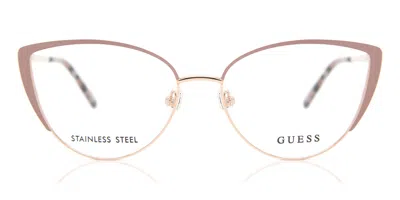 Guess Gu2813 058 Occhiali Da Vista Marroni Per Donna (solo Montatura) In Gold