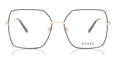 Guess Gu2824 001 Occhiali Da Vista Oro Per Donna (solo Montatura) In Black