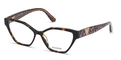Guess Gu2827 052 Occhiali Da Vista Tartarugatishell Per Donna (solo Montatura) In Transparent