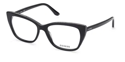 Guess Gu2852 001 Women's Glasses Black Size 55 - Free Lenses - Blue Light Block Available In Purple