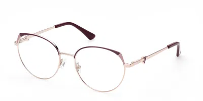 Guess Gu2867 Women's Glasses, Red, Size 51 In Gold