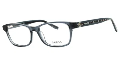 Guess Gu2874 090 Women's Glasses Blue Size 53 - Free Lenses - Blue Light Block Available