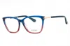 Guess Ladies Blue Rectangular Eyeglass Frames Gu2880 In Multi
