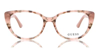 Guess Gu2908 Women's Glasses, Tortoiseshell, Size 51 In Pink