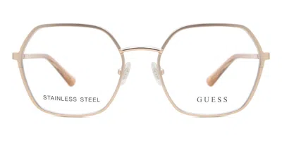 Guess Gu2912 Women's Glasses, Gold, Size 55 In Brown
