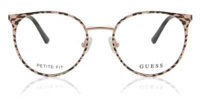 Guess Gu2913 Women's Glasses, Rose-gold, Size 50 In Brown