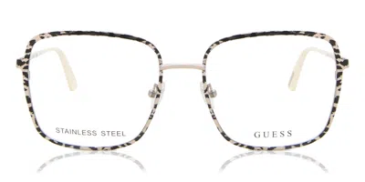 Guess Gu2914 033 Women's Glasses Rose-gold Size 54 - Free Lenses - Blue Light Block Available In Pattern