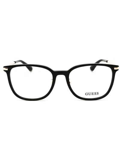 Guess Gu2918-d Eyeglasses In Dark Havana/clear Demo Lens