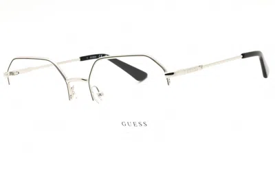 Guess Gu2935 Round Metal Frame Eyeglasses In Metallic