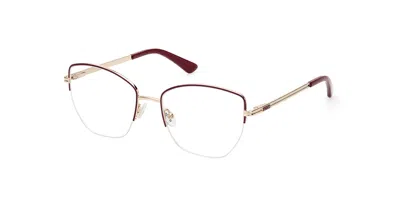 Guess Gu2939 Women's Glasses, Burgundy, Size 53 In Gold
