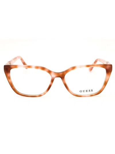 Guess Gu2941 Eyeglasses In Beige/other / Clear