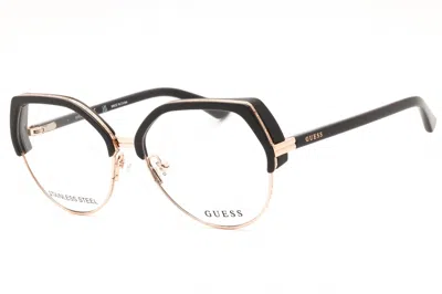 Guess Gu2947 Round-frame Eyeglasses In Black