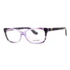 Guess Ladies Multi-color Rectangular Eyeglass Frames Gu2948n In Purple