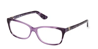 Guess Gu2948-n Women's Glasses, Tortoiseshell, Size 53 In Purple