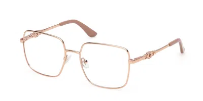 Guess Gu2953 057 Occhiali Da Vista Oro Per Donna (solo Montatura) In Neutral