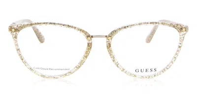 Guess Gu2957 Women's Glasses, Gold, Size 53 In White