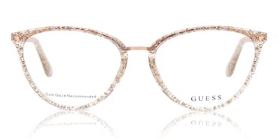 Guess Gu2957 074 Women's Glasses Pink Size 53 - Free Lenses - Blue Light Block Available