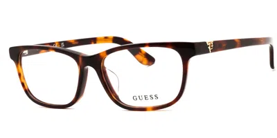 Guess Gu2961-d Asian Fit Women's Glasses, Tortoiseshell, Size 53 In Brown