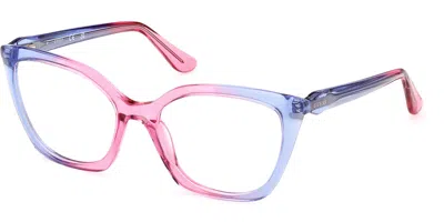 Guess Gu2965 092 Women's Glasses Blue Size 55 - Free Lenses - Blue Light Block Available