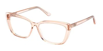 Guess Gu2977 Women's Glasses, Clear, Size 55 In Brown