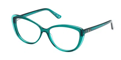 Guess Gu2978 Women's Glasses, Green, Size 55 In Blue