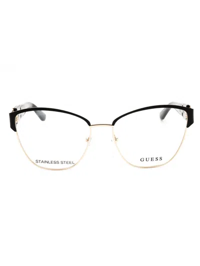 Guess Gu2984 Eyeglasses In Grey/other/clear Demo Lens