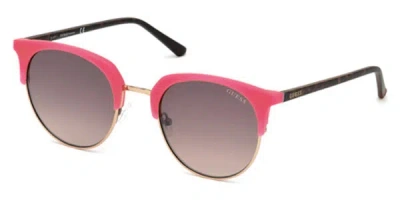 Guess Gu3026 73f Men's Sunglasses Black Size 52 In Brown