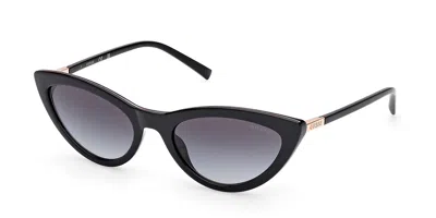 Guess Gu3053 01b Women's Sunglasses Black Size 55