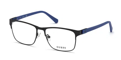 Guess Gu50013 002 Occhiali Da Vista Neri Per Uomo (solo Montatura) In Blue