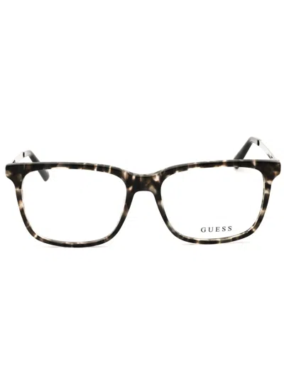 Guess Gu50048 Eyeglasses In Grey/other / Clear