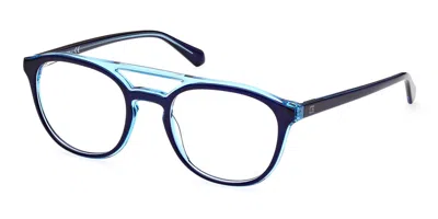 Guess Gu50064 Men's Glasses, Blue, Size 53 In Black