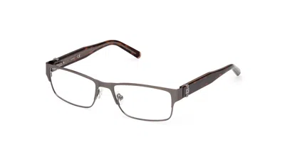 Guess Gu50082 Men's Glasses, Gunmetal, Size 58 In Gray