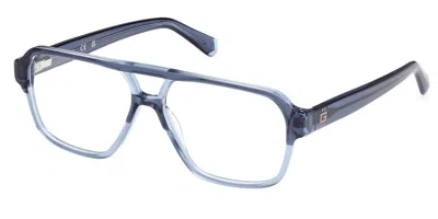 Guess Gu50093 Men's Glasses, Blue, Size 56