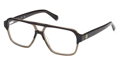 Guess Gu50093 Men's Glasses, Brown, Size 56 In Black
