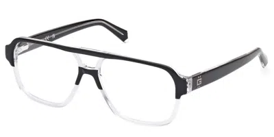 Guess Gu50093 Men's Glasses, Clear, Size 56 In Black
