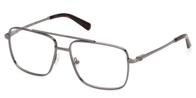 Guess Gu50097 Men's Glasses, Silver, Size 57 In Metallic