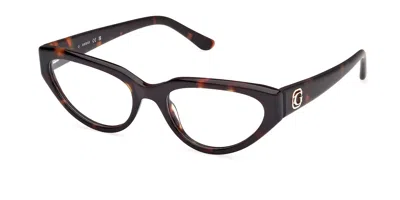 Guess Gu50113 Women's Glasses, Tortoiseshell, Size 53 In Black