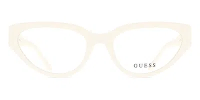 Guess Gu50113 Women's Glasses, White, Size 53 In Neutral
