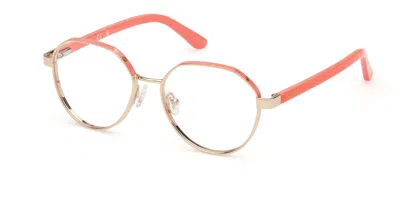 Guess Gu50124 Women's Glasses, Gold, Size 53 In Orange