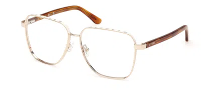 Guess Gu50125 Women's Glasses, Gold, Size 57 In Brown