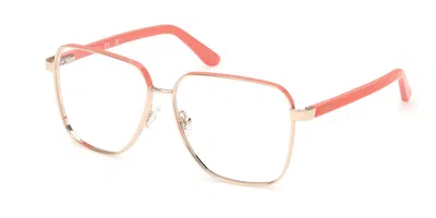 Guess Gu50125 Women's Glasses, Gold, Size 57 In Orange