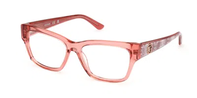 Guess Gu50126 Women's Glasses, Pink, Size 53 In Brown