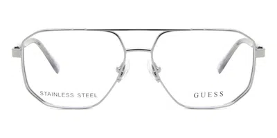 Guess Gu50135 Men's Glasses, Gunmetal, Size 55 In Gray