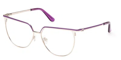 Guess Gu50147 083 Women's Glasses Gold Size 54 - Free Lenses - Blue Light Block Available In Shiny Pale Gold,purple
