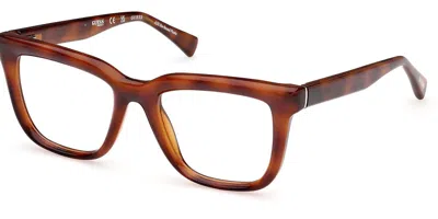 Guess Gu50151 Men's Glasses, Tortoiseshell, Size 52 In Brown